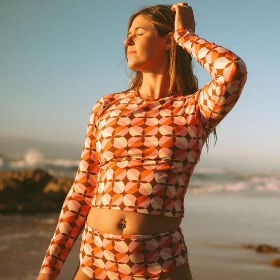 Cali Rashie in Sunburst by Sunfolk Swimwear Australia