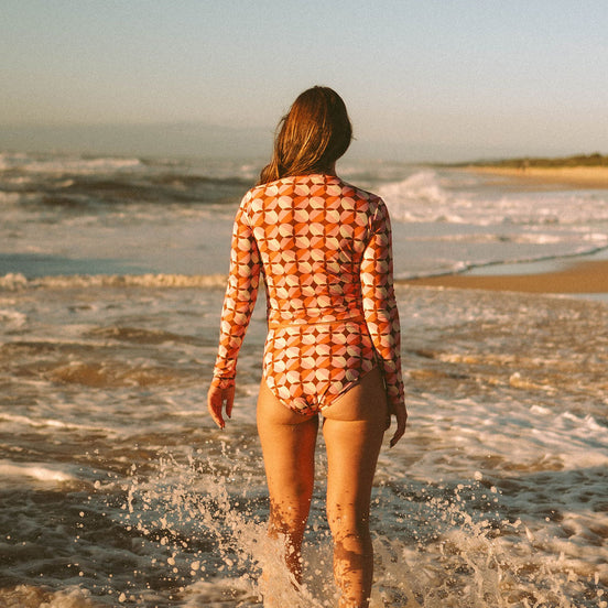 Cali Rashie in Sunburst by Sunfolk Swimwear Australia
