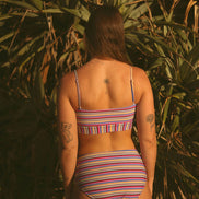 Stella High Rise bottoms in Electric Dusk by Sunfolk Swimwear Australia