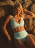 Women's high waisted bikini bottoms in Wildflower print, by Sunfolk Swimwear Australia